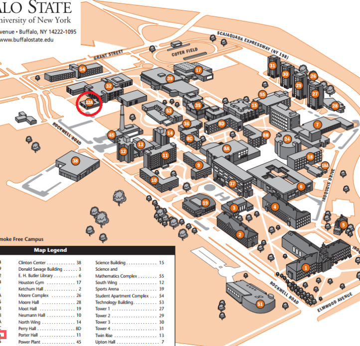 Campus Map of Buffalo State University